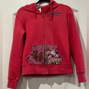 Disney Minnie Mouse “Born To Be Fabulous”‎ Resort Full Zip Hoodie Size Medium